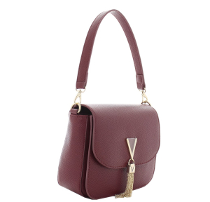 Sac porté travers à rabat Valentino Divina VBS1R404G 097 couleur violet vue de côté .