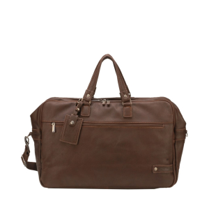 Sac de voyage Oscar Arthur & Aston couleur châtaigne 1978-14 vue de face