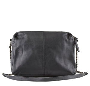 Sac bandoulière Pieces Naina 17087872-BLA couleur black vue de dos.