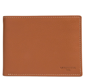 Portefeuille horizontal zippée 2 volets Charles TCHA3310Y46 Marron Cognac
