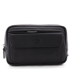 Sac banane homme cuir lisse Francinel Palerme 1154 Noir