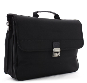 Porte-documents homme 3 soufflets Francinel Prague 8053 Noir côté