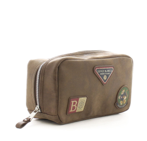 Trousse de toilette Serge Blanco Palatino FRG42011 marron côté