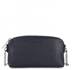 Trousse femme en cuir Lancaster Foulonne Pm Bleu Foncé 170-30 de face