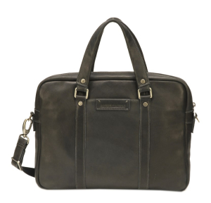 Porte documents Arthur & Aston Johany 2028-02 couleur noir vue de face.