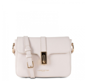Sac trotteur Lancaster Foulonné Milano 547-40 couleur ecru vue de face.