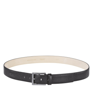 Ceinture homme en cuir Longchamp Le Pliage Club 42020H17001 Noir vue de face