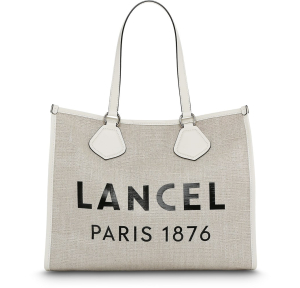 Grand sac Cabas d'Eté L en toile de jute A107499ATU Naturel / Neige