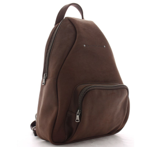 Sac à dos Ateliers Fourès 9319 couleur cognac vue de profil
