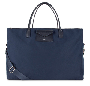 Sac 24/48H Lancaster Smart KBA 516-33-BL/FO de couleur bleu foncé, vue de face.