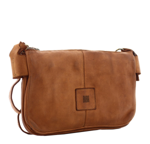 Sac bandoulière Biba Boston BT18 CUERO couleur cognac vue de profil