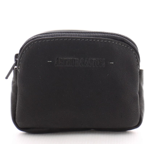petit porte monnaie Arthur Aston 2028-154 couleur noir vue de face