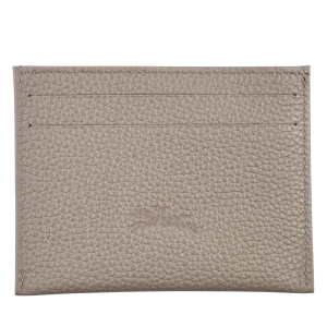 Porte-cartes Longchamp Le Foulonné L3218021P55 Tourterelle vue de dos avec pictogramme