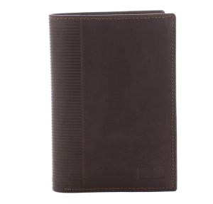 Portefeuille en cuir anti-piratage Coulter David William D5341MAR marron face