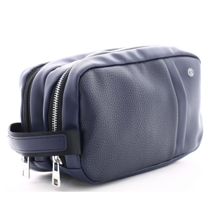 Trousse de toilette double Serge Blanco San Jose SJO42004 599 couleur bleu marine vue de profil