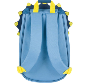 Sac à dos Enfant avec cornes en relief Tann's Le Dinosaure 645111 couleur bleu, vue de dos