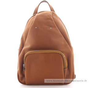 Sac à dos Ateliers Fourès Baroudeur 9319FAU couleur fauve vue de face