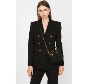 Sac trotteur zippé Lancaster Soft Matelassé 530-22-NOIR Noir porté par une mannequin