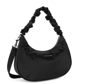 Sac hobo Zippé Lancaster Basic Chouchou 510-70-NOIR couleur noir, vue de côté
