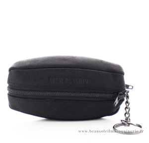 Porte-monnaie grain de café cuir gras Arthur Aston Louis 94-209 Noir