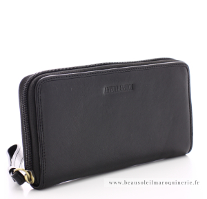 Compagnon Arthur & Aston avec breloque Edith A123-189A noir vue de profil