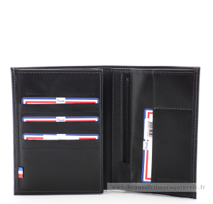 Portefeuille 2 Volets Frandi multi carte Luxe 930.33 NOIR couleur noir, vue intérieur