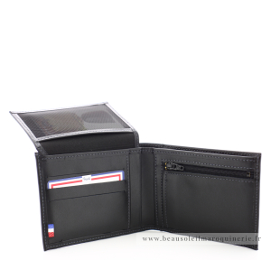 Portefeuille italien Frandi Luxe 427.33NOIR ouvert