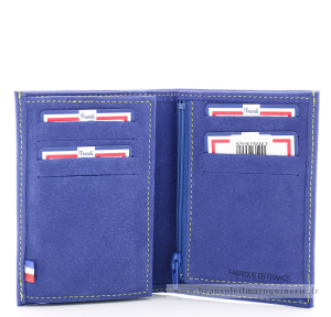 Portefeuille Junior Frandi élégant Nubuck 929.96 couleur France ouvert sur porte cartes