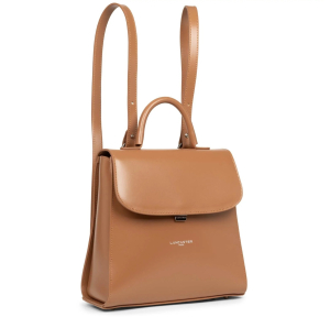 Sac à dos Lancaster à rabat avec fermoir Suave Even 433-18CAMEL vue de profil