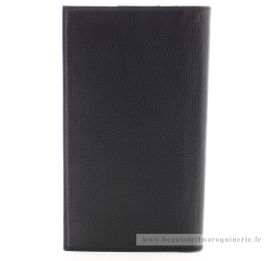 porte chéquier en cuir Arthur & Aston 2023-206-A couleur noir vue de dos