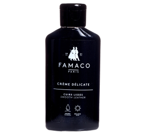 Flacon crème délicate pour cuir Famaco 125 mL FAM01340500 teinté Noir