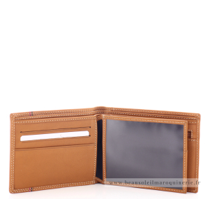 Porte-cartes Serge Blanco Vancouver VAN21044 149 couleur cognac vue intérieur