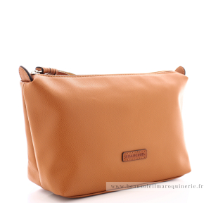 Trousse de toilette zippée Harper Francinel 292077 GD couleur Gold vue de profil