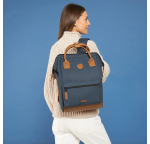 Sac à dos Cabaïa Adventurer Medium Chicago Bleu porté