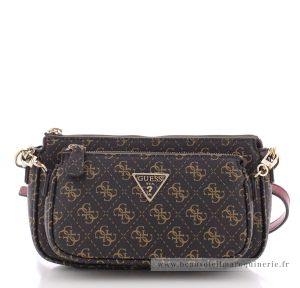 Mini sac bandoulière logo 4G Noelle HWQL7879710 BRO couleur marron vue de face