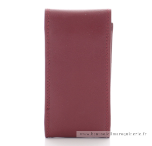 Porte clés Francinel à bouton pression 37920RGE couleur rouge vue de dos