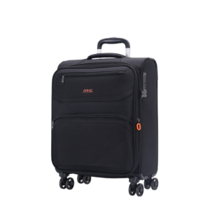 Valise cabine Jump extensible 4 roues Moorea MX02NR couleur noir vue de profil