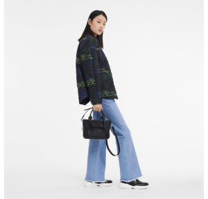 Sac porté main S Longchamp 3D 10197HCV001 couleur noir, porté mannequin