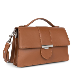 Sac à main Lancaster à rabat fermoir Paris Ily 531-011-CAMEL couleur camel vue de profil