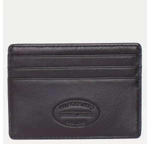 Porte-cartes Tommy Hilfiger au logo métallique AM0AM00653 002 couleur noir vue de dos