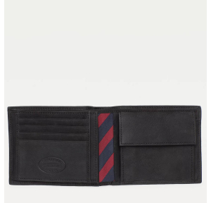 Portefeuille italien Johnson Tommy Hilfiger AM0AM00659 002 couleur noir vue intérieur