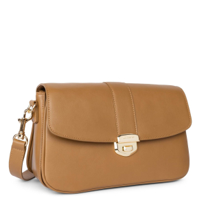 Sac trotteur Lancaster rabat avec fermoir Donna Fia 531-021 VISON couleur vison, vue de côté
