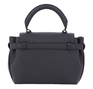 Mini sac porté main en cuir Lancel Charlie A12586 10 couleur noir, vue de dos