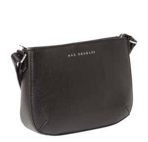 Sac bandoulière Mac Douglas Aretha Magda en cuir ARETHAMAV01S Noir, vue de profil