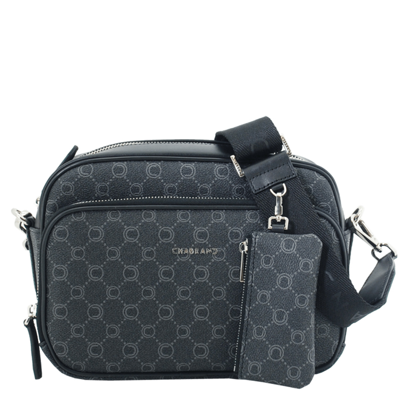 Sac reporter bandoulière en tissu à logo | Gris | Tommy Hilfiger