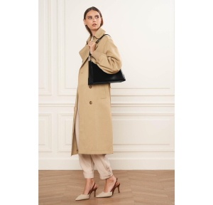 Sac baguette Lancaster zippé Suave Ace 433-31-NOIR couleur noir, porté