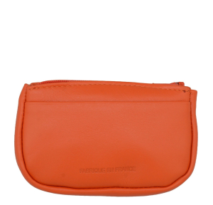 Petit porte monnaie Frandi en cuir 262.03 ORANGE couleur Orange, vue de dos
