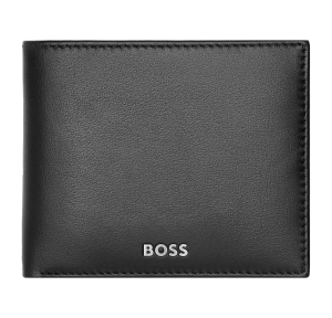 Porte-monnaie Classic Smooth Hugo Boss référence HLM403 couleur noir vue de face