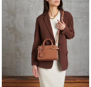 Petit sac porté main Le Tanneur Émilie TEMI1606 G05 Marron tan, porté travers