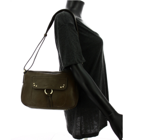 Sac porté travers Francinel Zippé 22703KAKI couleur kaki, porté